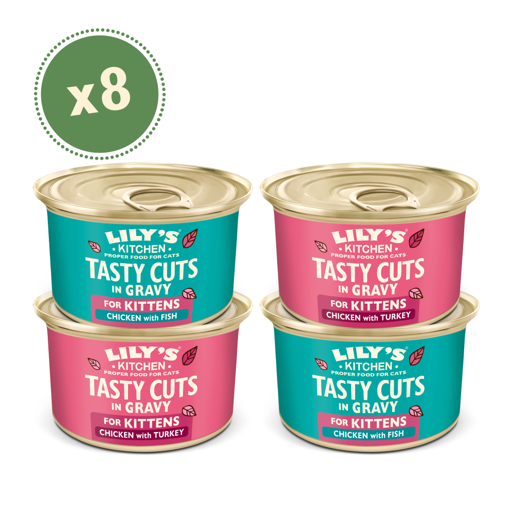 Kitten Tasty Cuts in Gravy Multipack (8 x 85g)