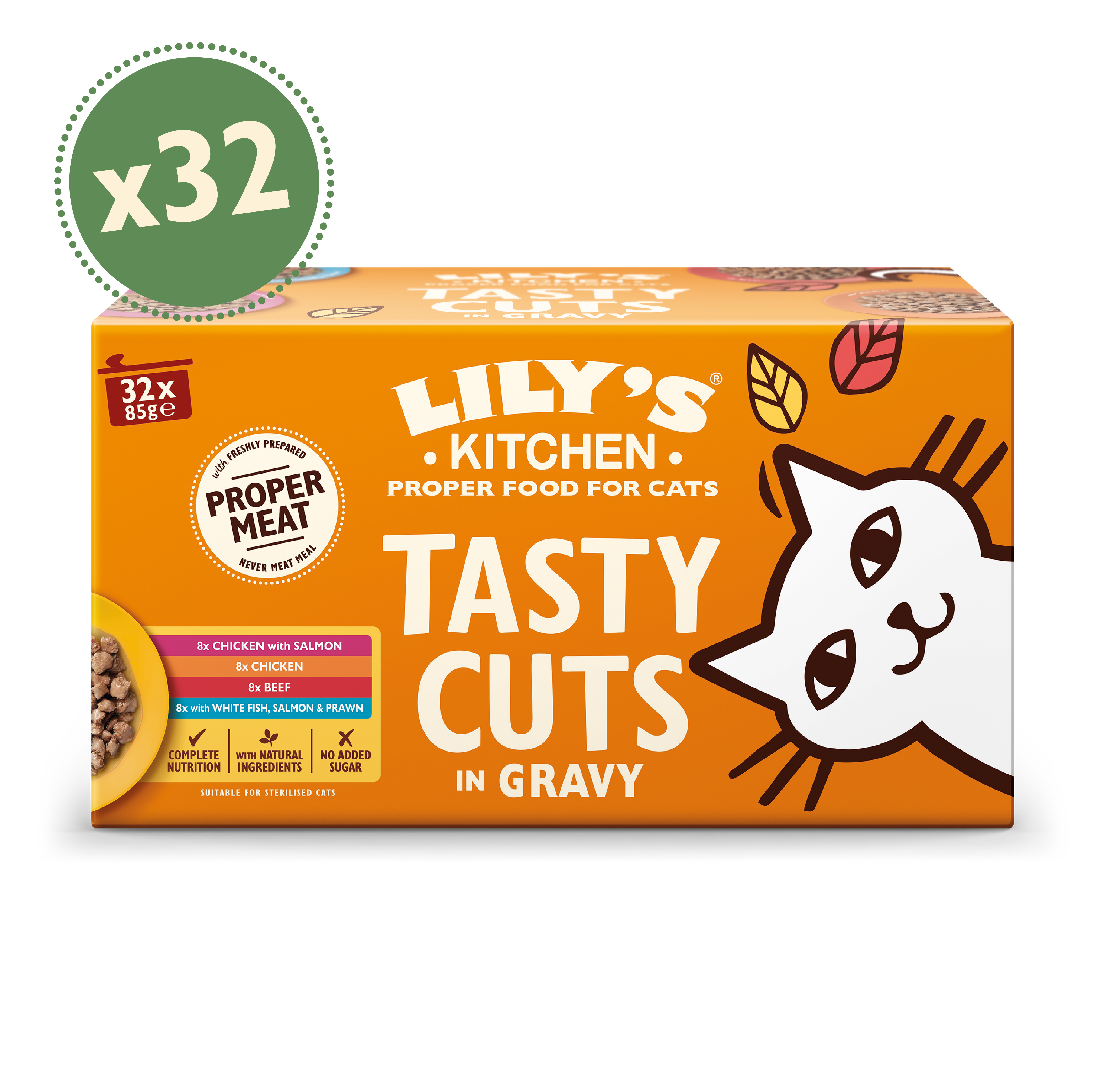 Tasty Cuts in Gravy Multipack (32 x 85g)