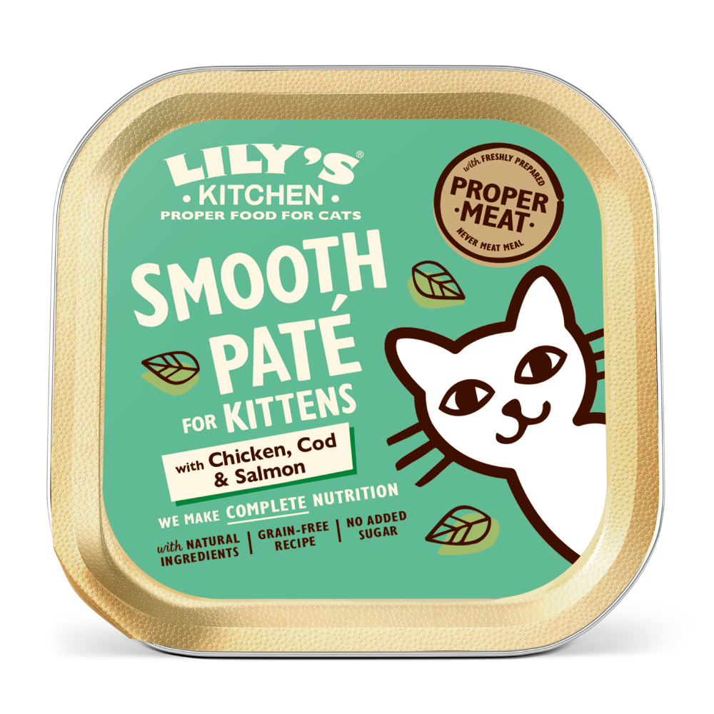 Paté with Chicken, Cod & Salmon for Kittens (85g)