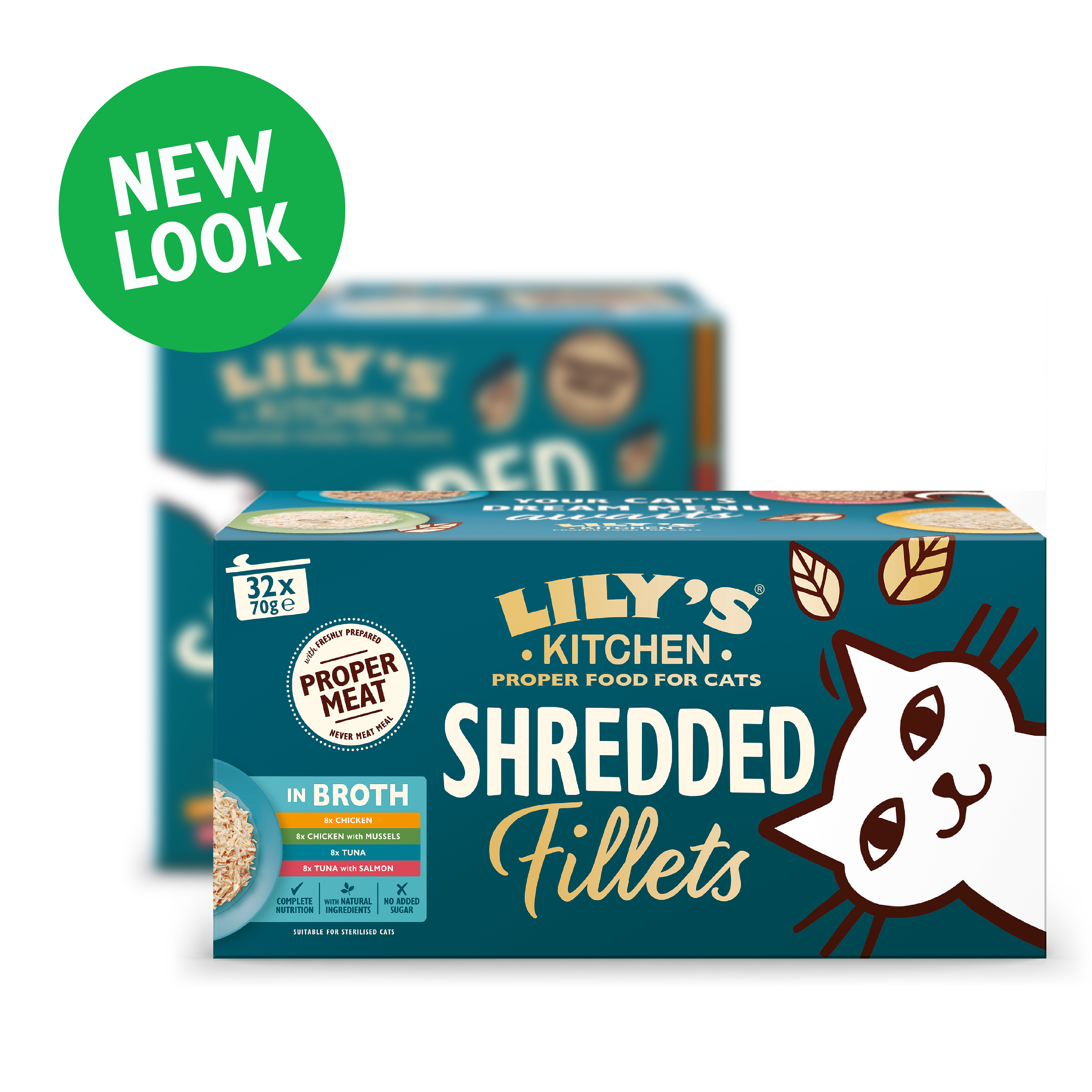 Shredded Fillets in Broth Multipack (32 x 70g)