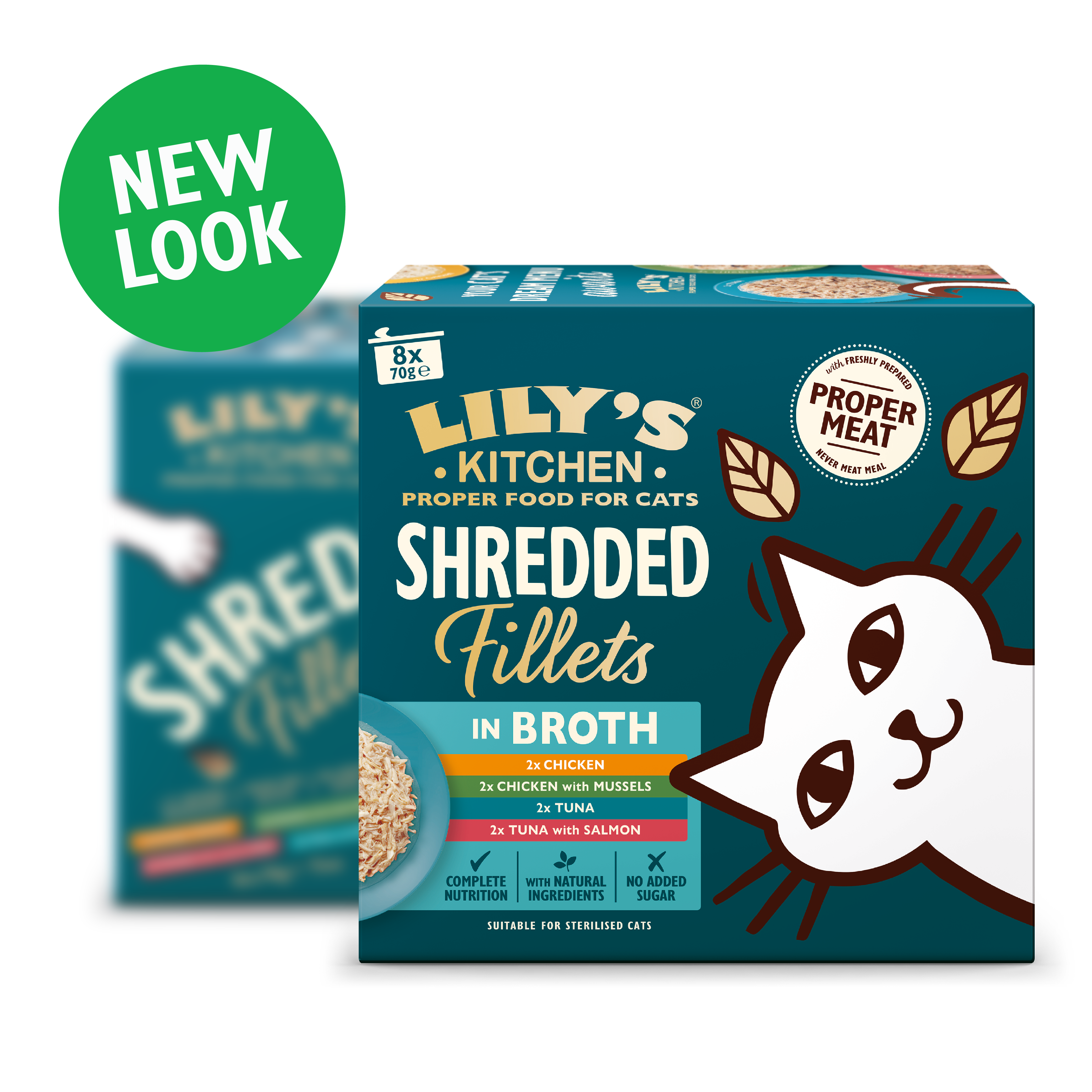 Shredded Fillets in Broth Multipack (8 x 70g)