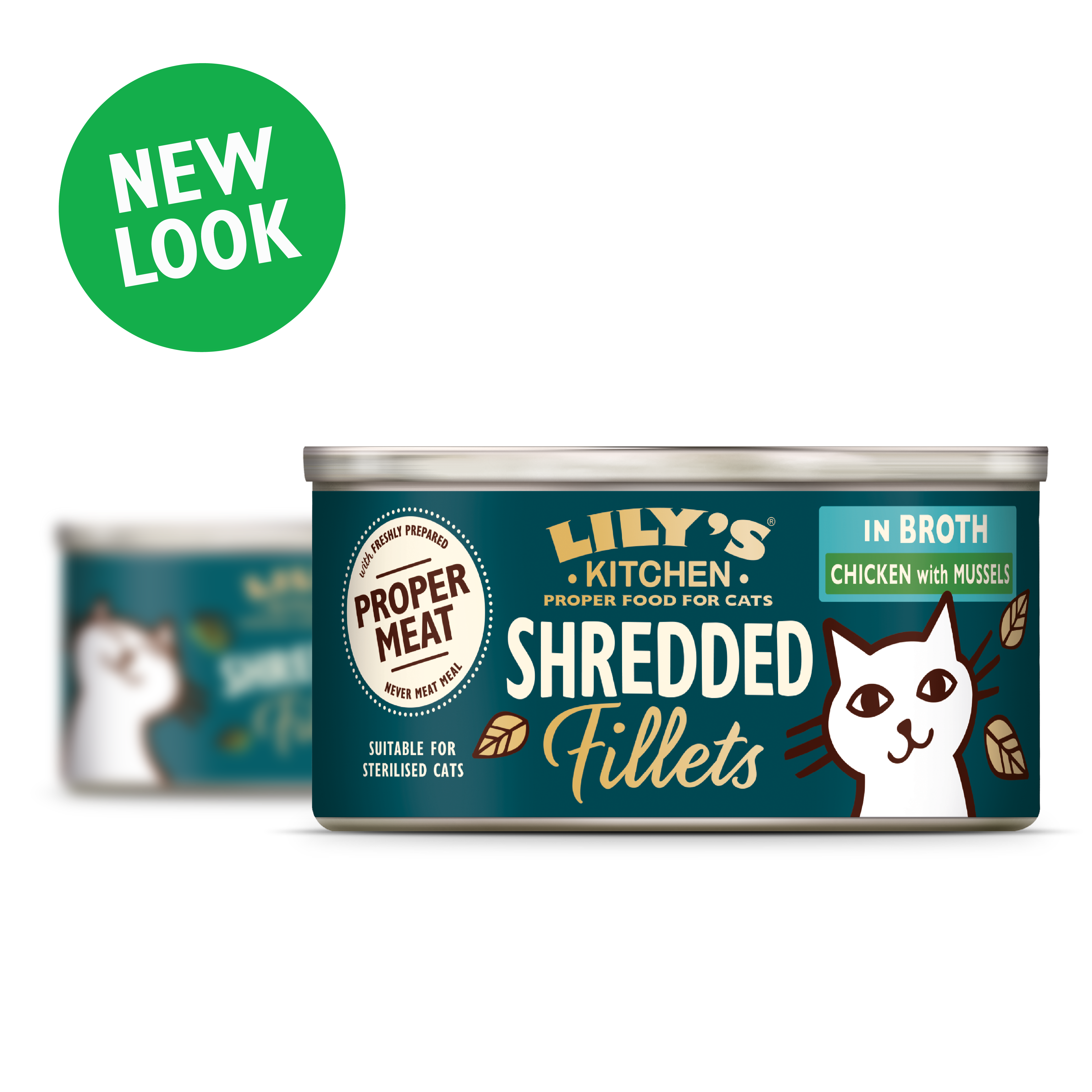 Chicken with Mussels Shredded Fillets in Broth (70g)