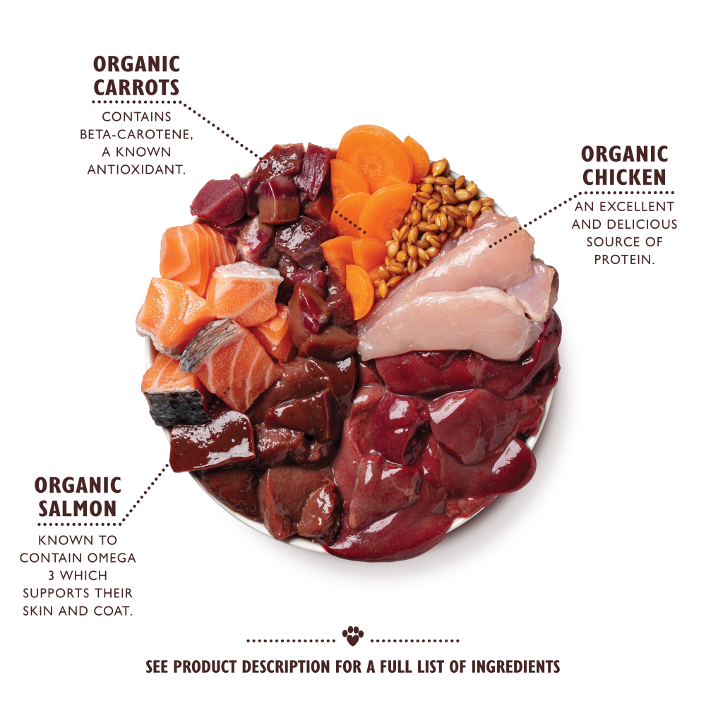 Organic Chicken with Salmon Supper 150g