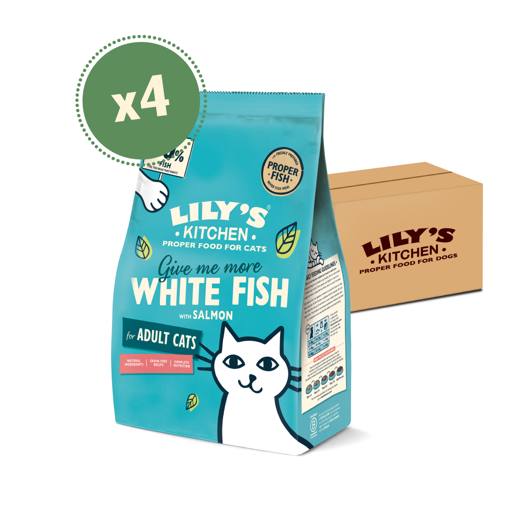 White Fish with Salmon Dry Food (4 x 800g)