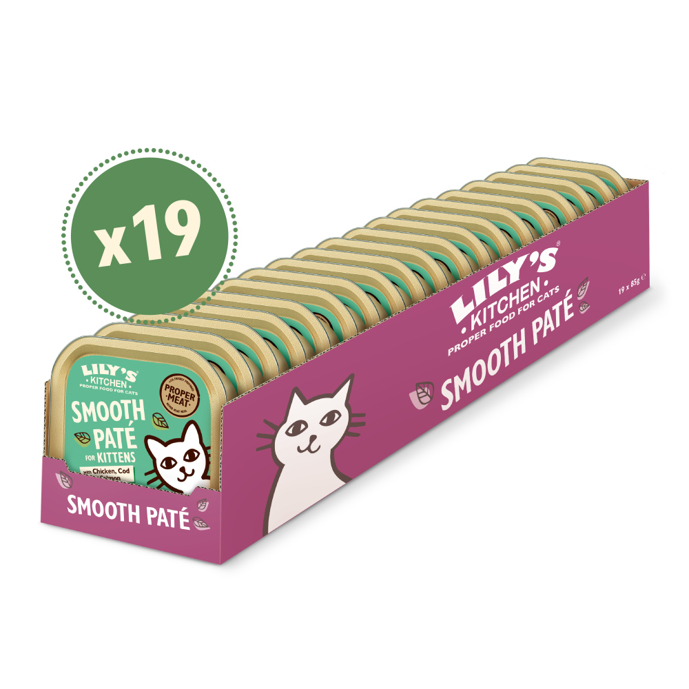 Paté with Chicken, Cod & Salmon for Kittens (19 x 85g)