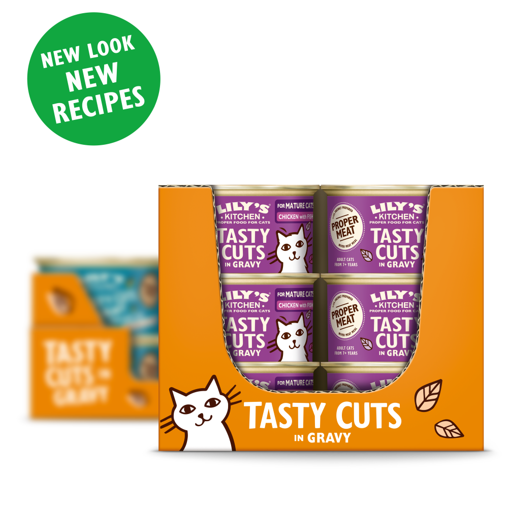 Chicken with Fish Tasty Cuts in Gravy for Mature Cats (18 x 85g)