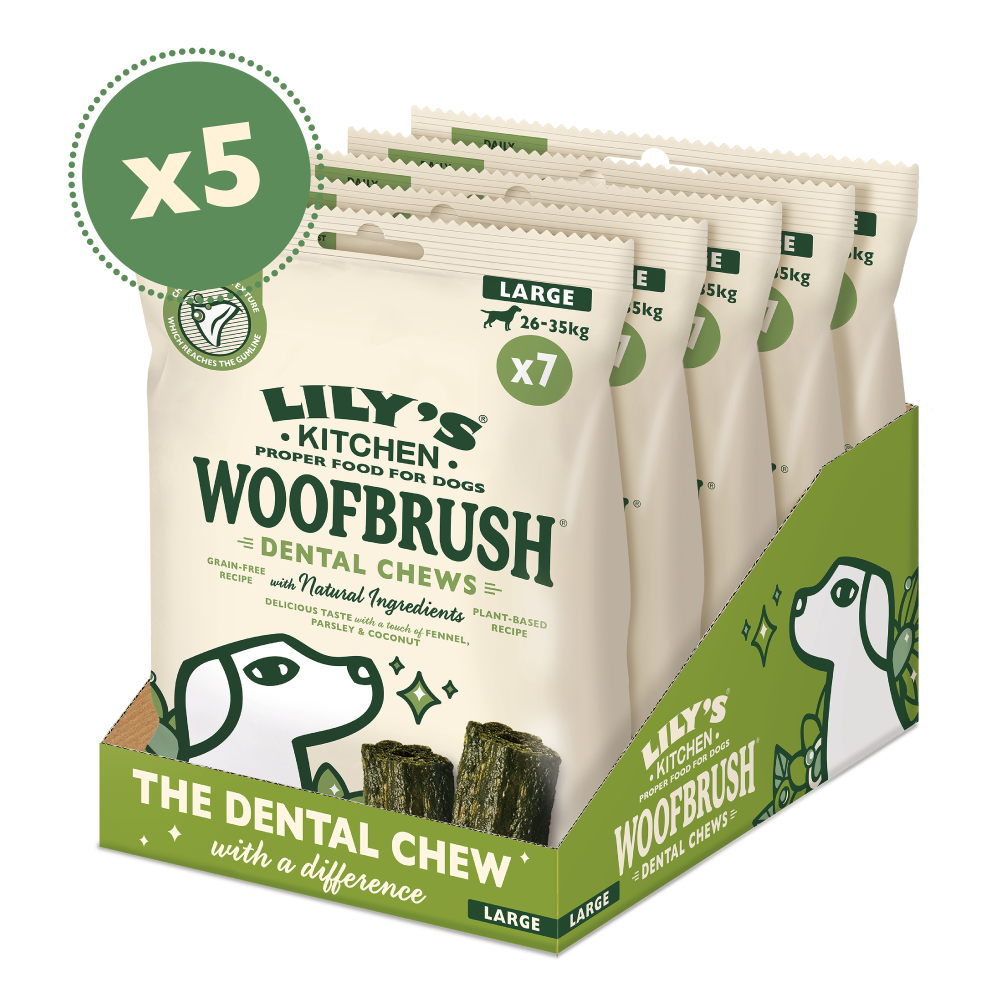 Large Woofbrush Dental Chew Multipacks (5 x 329g)