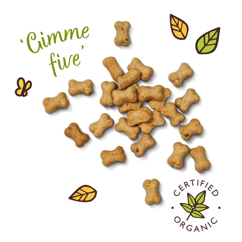 Organic Training Treats with Cheese & Apple (8 x 80g)