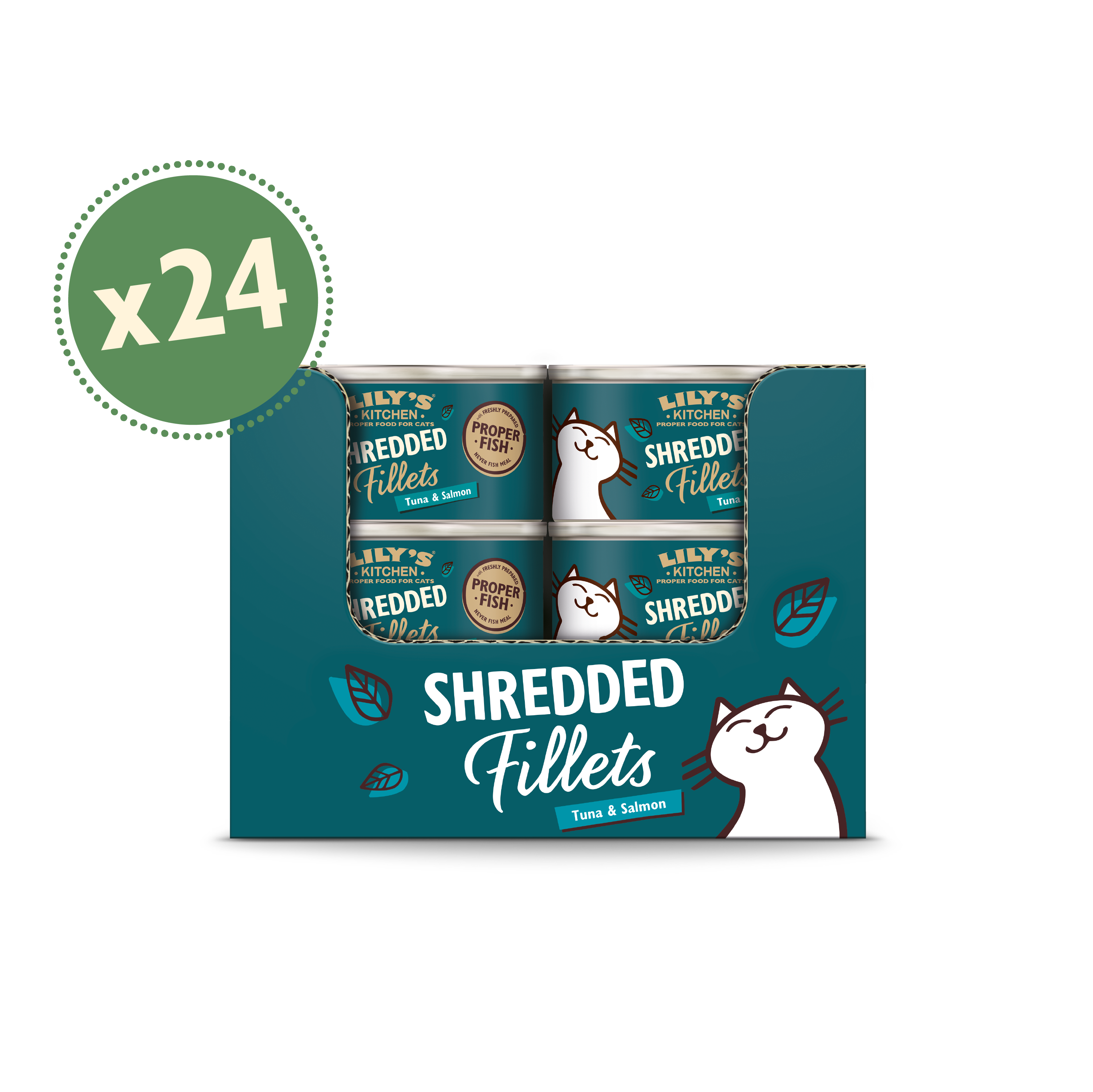 にゃんこ好きLILY'S KITCHEN SHREDDED FILLETS LILY'S KITCHEN Shredded Fillets Multipack Wet Cat Food