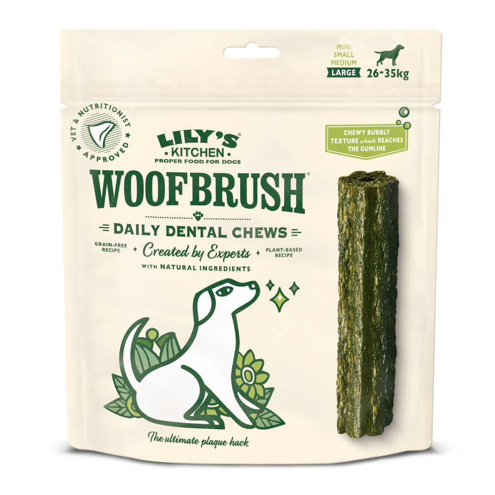 Large Woofbrush Dental Chew for Dogs Multipack (329g) Lily's Kitchen