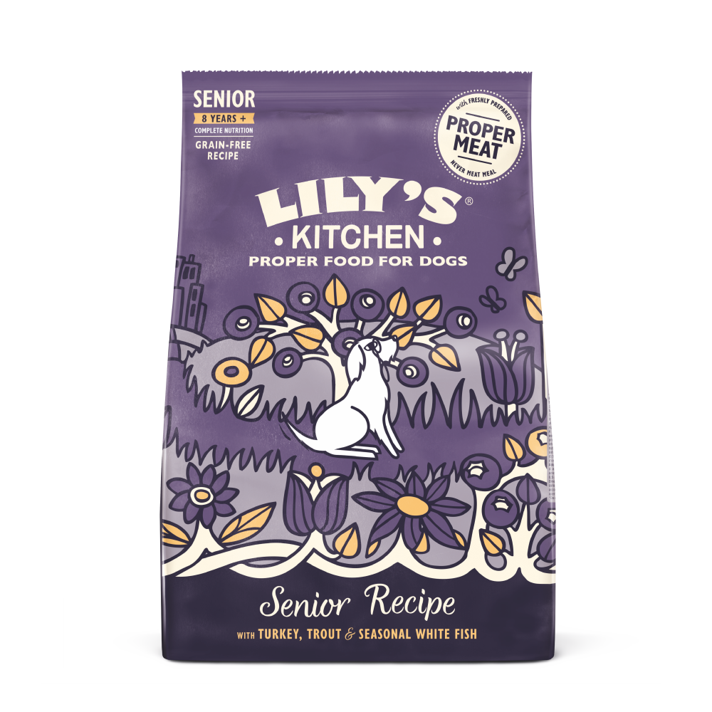 Turkey & Trout Dry Food for Senior Dogs