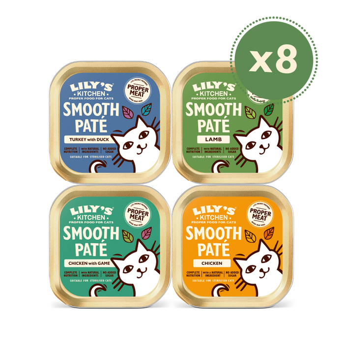 Paté Selection Multipack for Adult Cats (8 x 85g) | Lily's Kitchen