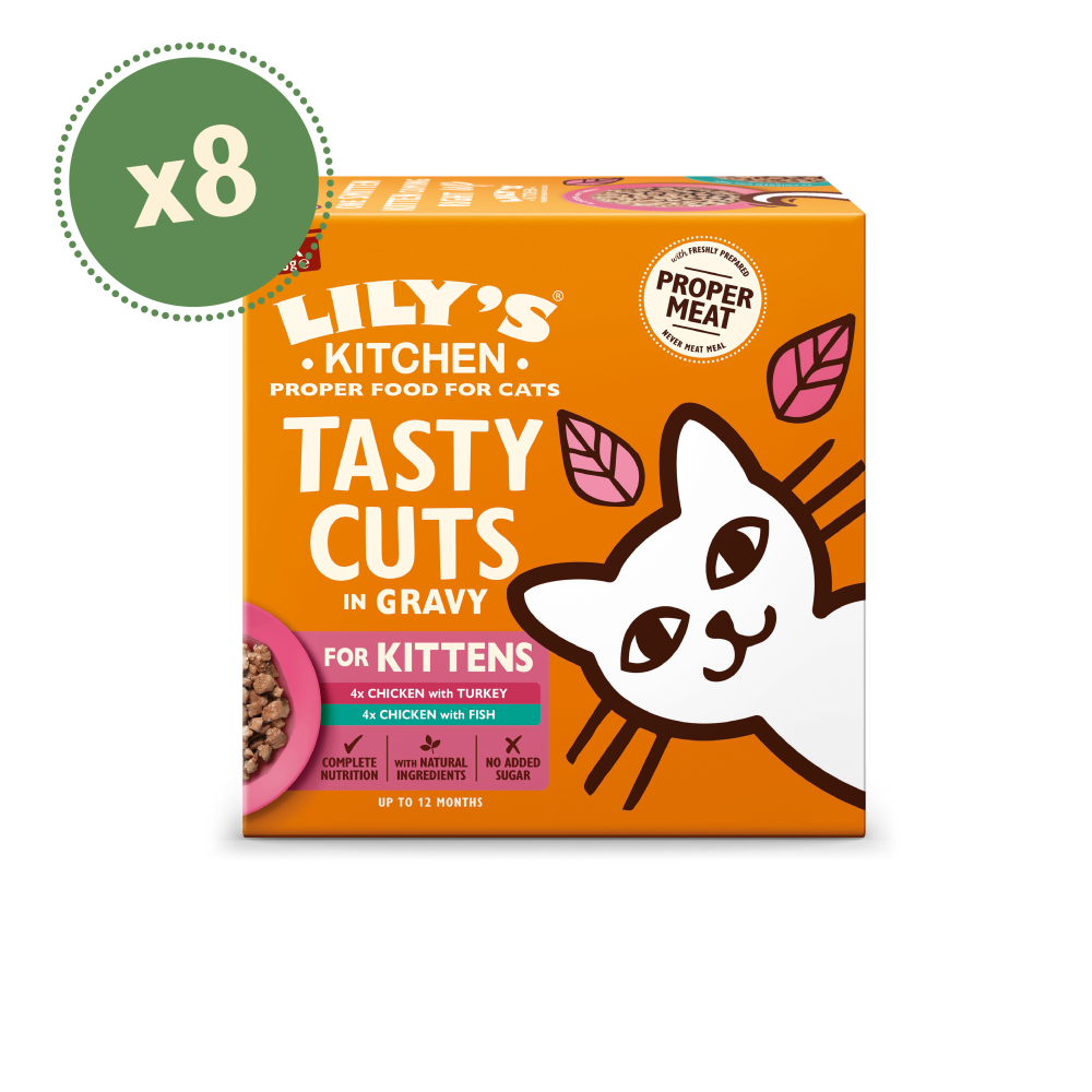 Kitten Tasty Cuts in Gravy Multipack (8 x 85g)
