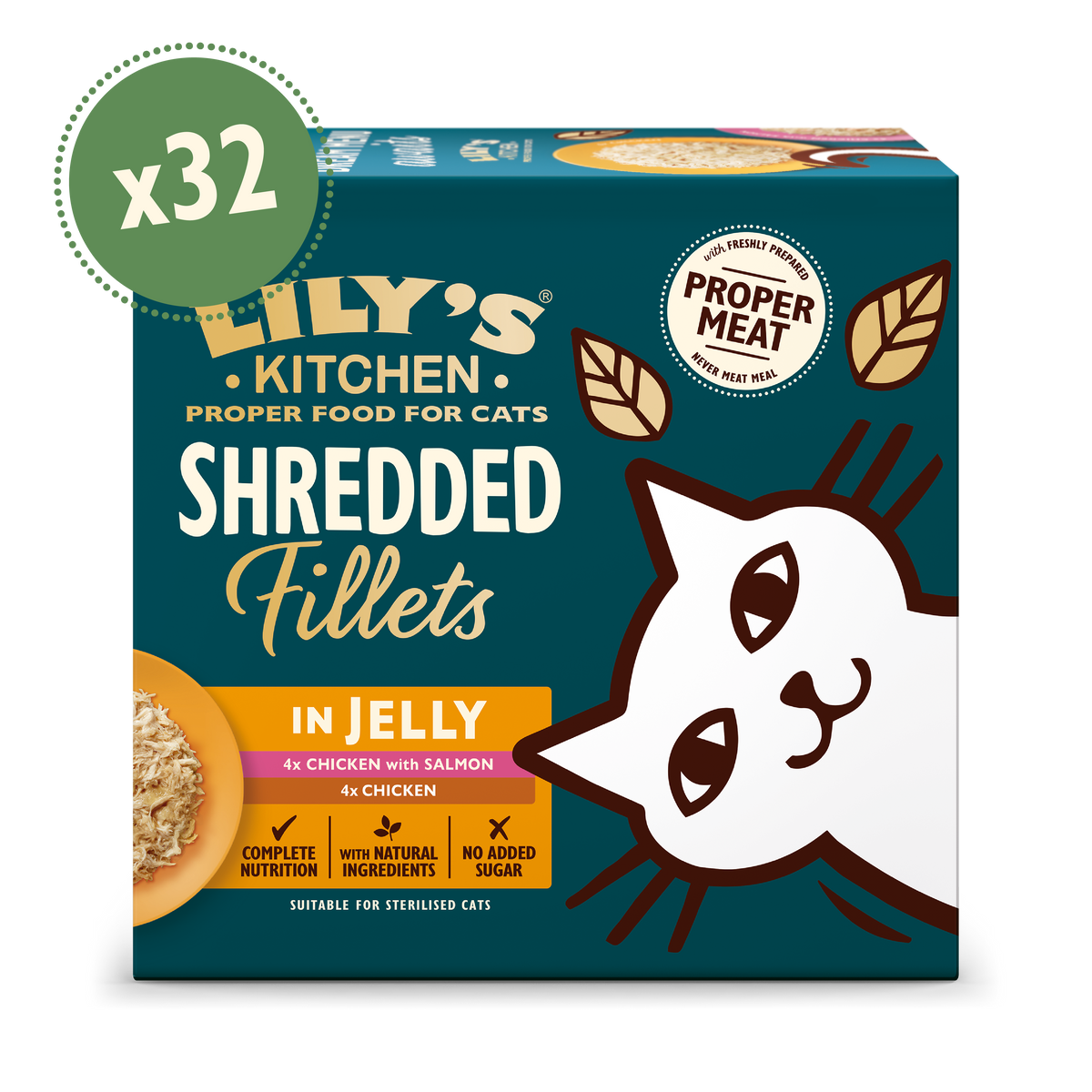 にゃんこ好きLILY'S KITCHEN SHREDDED FILLETS CSFJM8-UK01A-Shredded-