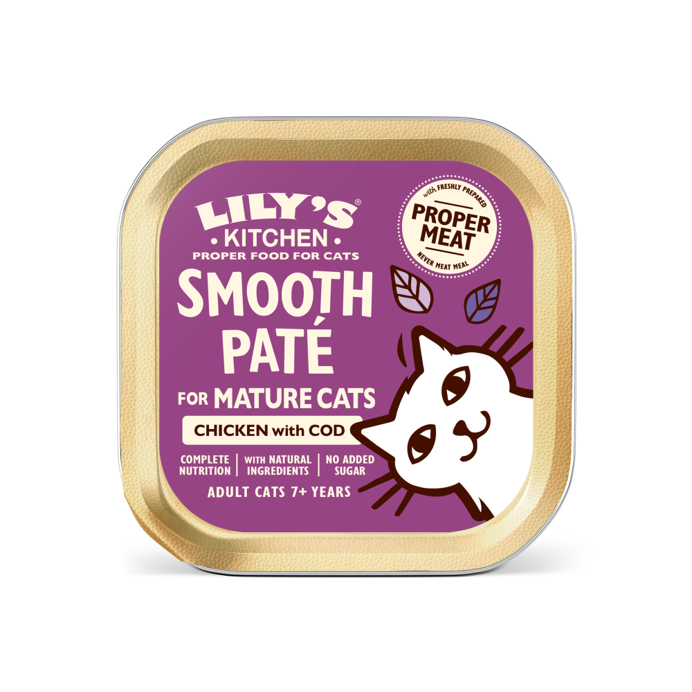 Cat Eat Cod Chicken with Cod Paté for Mature Cats (85g) | Lily's Kitchen