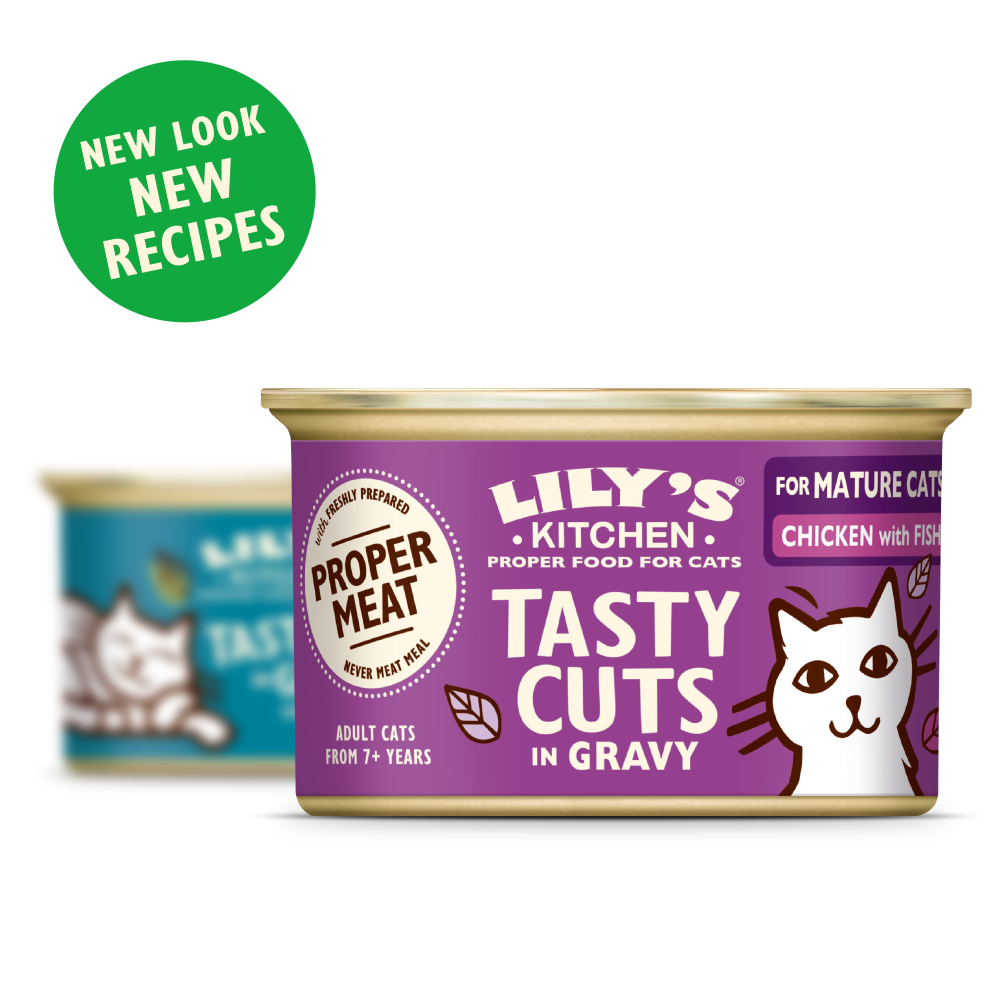 Chicken with Fish Tasty Cuts in Gravy for Mature Cats (85g)