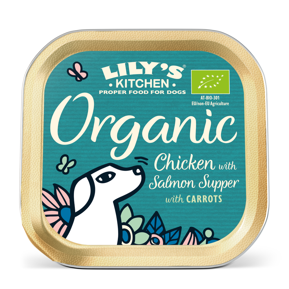 Lily's Kitchen Organic Chicken with Salmon Tray Meal 150g
