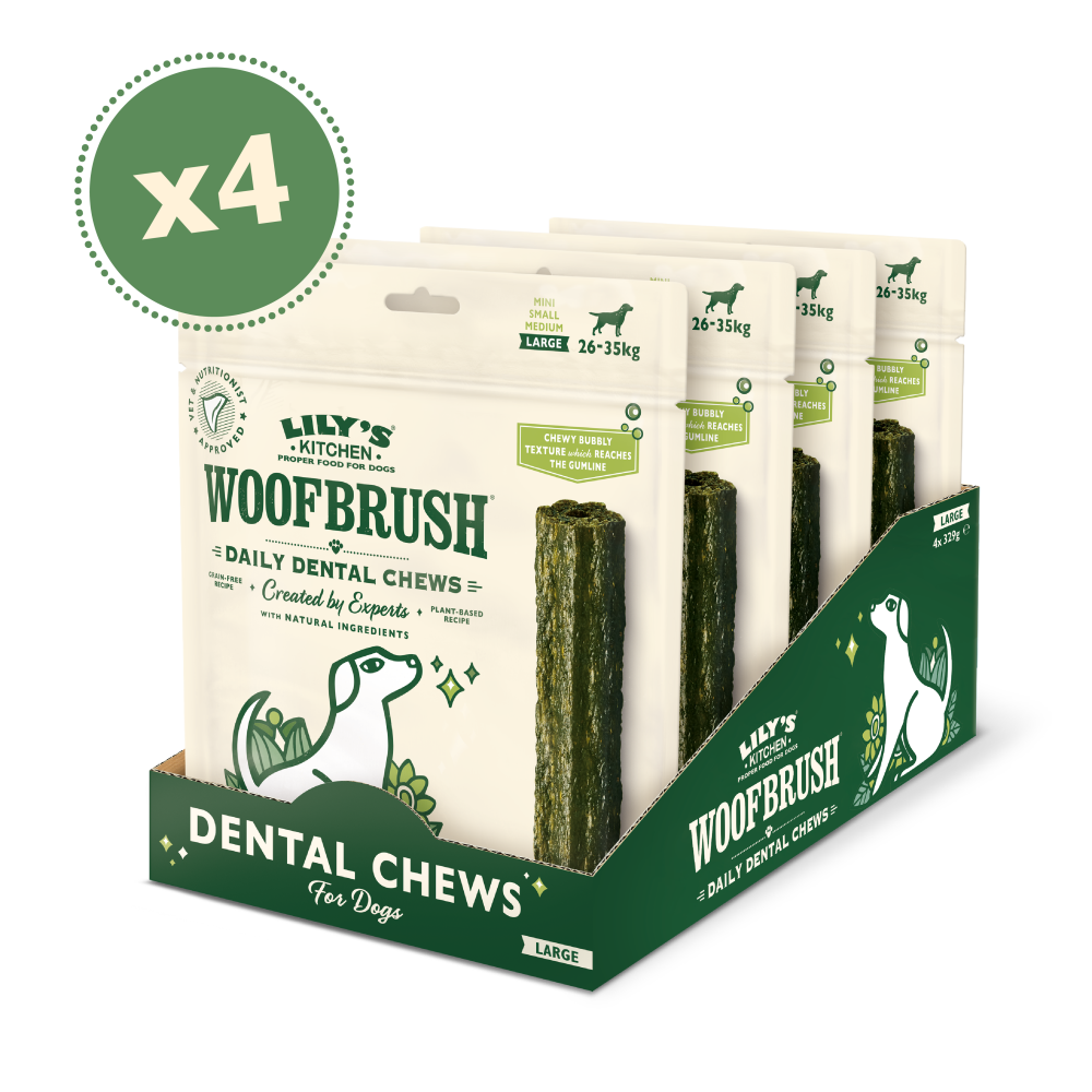 Large Woofbrush Dental Chew Multipacks (4 x 329g)