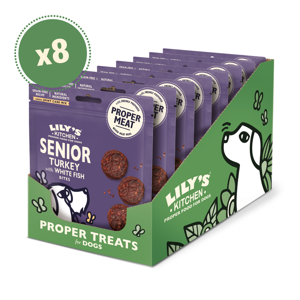 Senior Turkey with White Fish Bites (8 x 70g)