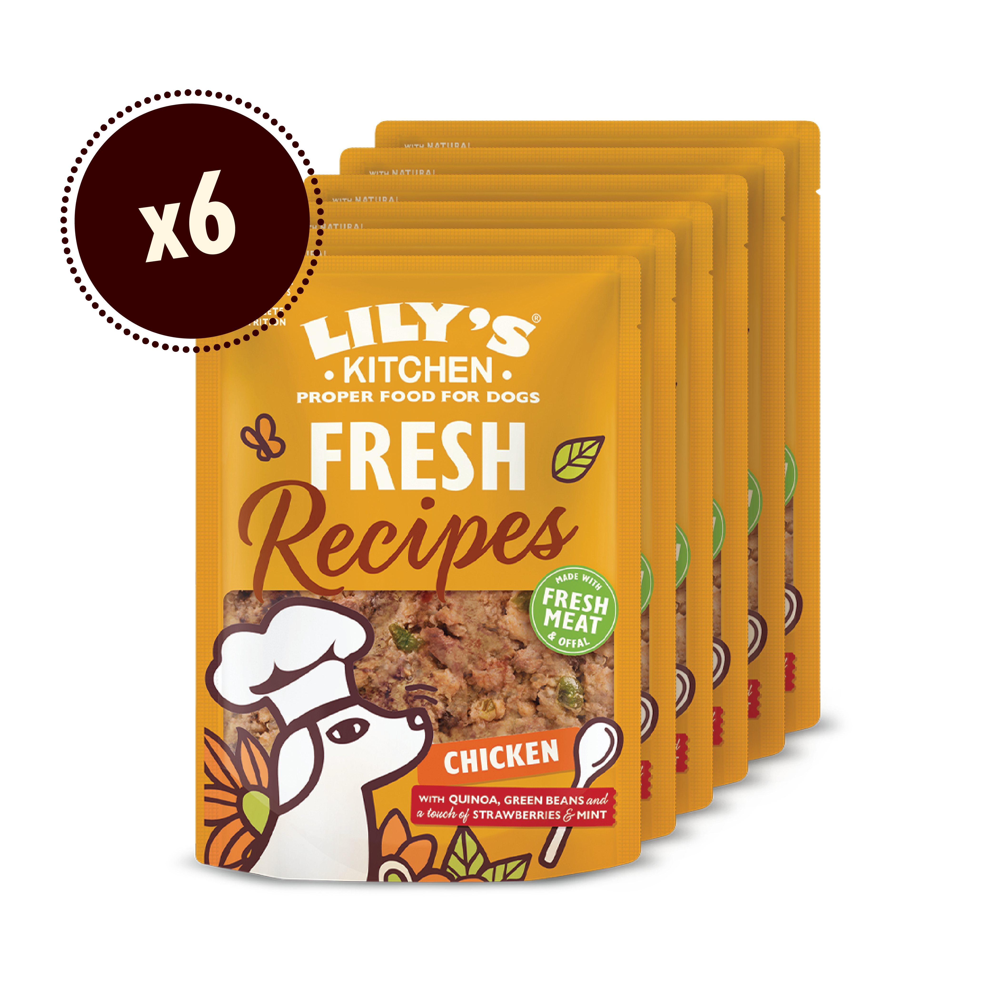 Fresh Recipes Chicken with Quinoa (6 x 300g)