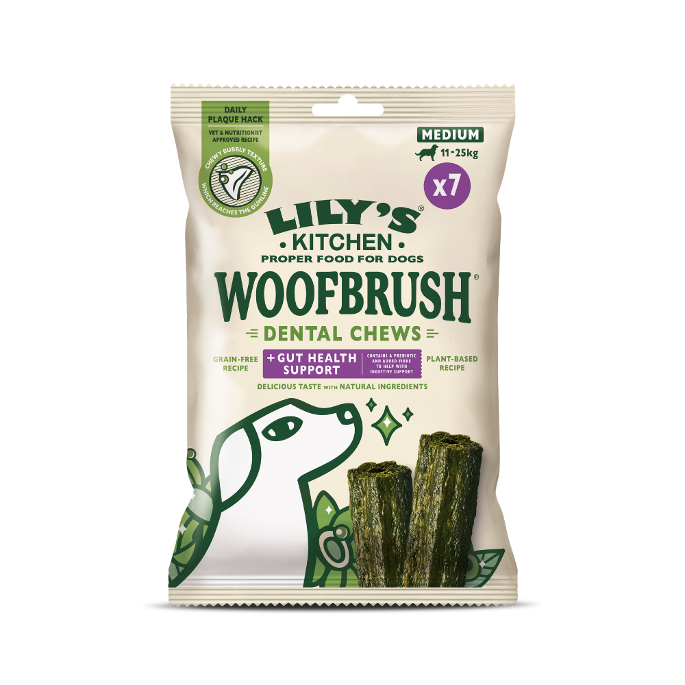 Medium Woofbrush Gut Health Dental Chew Multipack