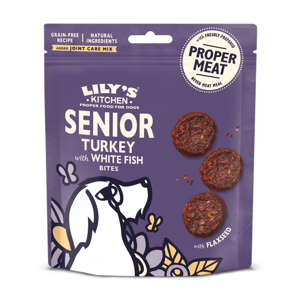 Senior Turkey with White Fish Bites (70g)