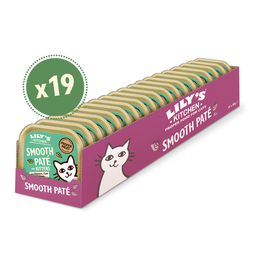 Paté with Chicken, Cod & Salmon for Kittens (19 x 85g)