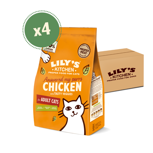 Chicken with Veggies Adult Dry Cat Food 4 x 2kg Lily s Kitchen