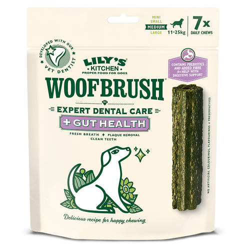 Medium Woofbrush Gut Health Dental Chew (multipack)