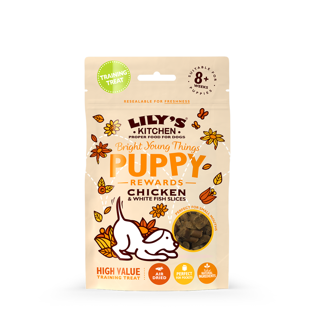 Chicken Fish Treats For Puppies Lily S Kitchen