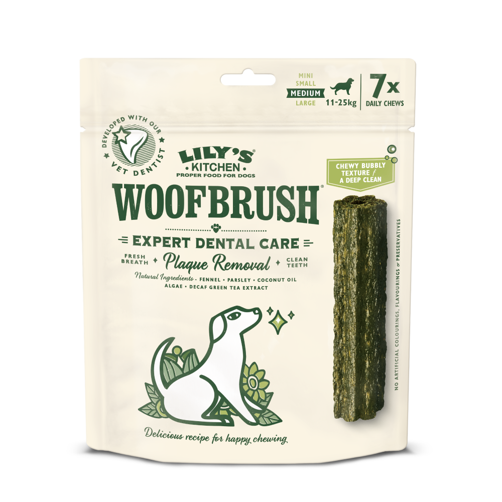 Medium Woofbrush Dental Chew for Dogs 