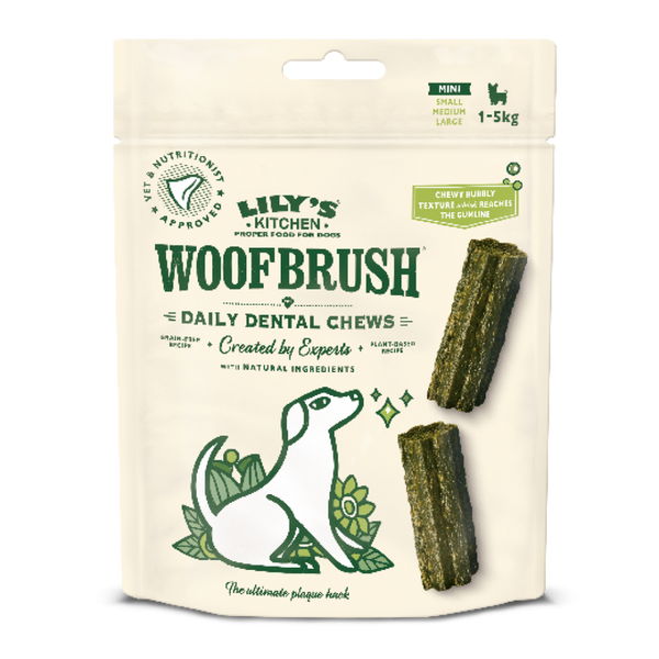 Mini Woofbrush Dental Chew for Dogs multipack Lily s Kitchen