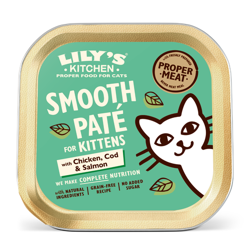 Paté with Chicken, Cod & Salmon for Kittens