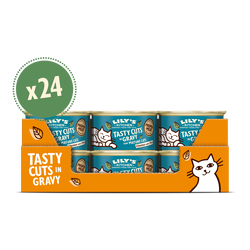 Chicken with Fish Tasty Cuts in Gravy for Mature Cats (24 x 85g)