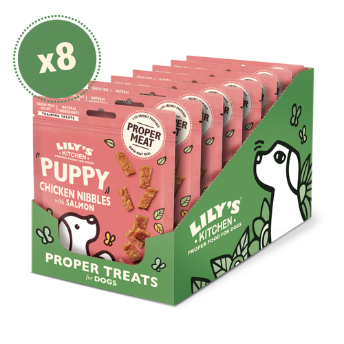 Chicken and Salmon Nibbles Puppy Treats (8 x 70g)
