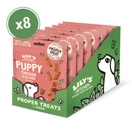 Chicken and Salmon Nibbles Puppy Treats (8 x 70g)