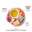 Salmon with Chicken & Prawns Paté