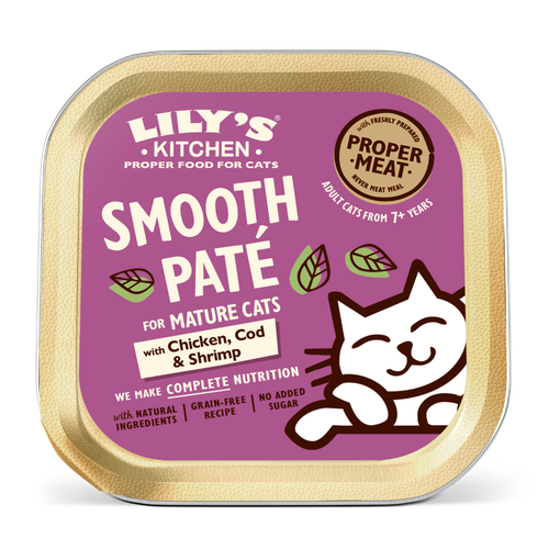 Paté with Chicken, Cod & Shrimp for Mature Cats