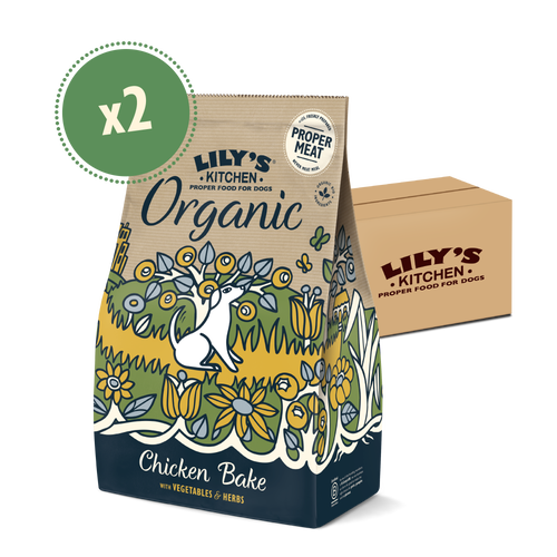 Organic Chicken Vegetable Dry Food for Dogs 2 x 7kg Lily s Kitchen