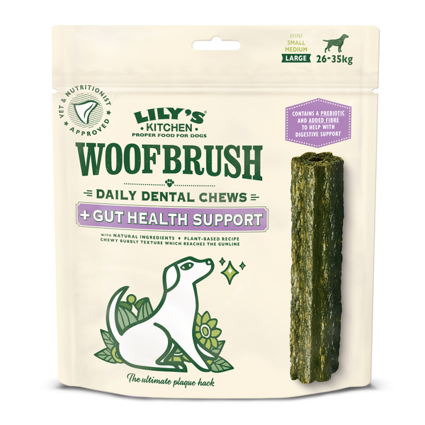 Large Woofbrush Gut Health Dental Chew for Dogs multipack Lily s Kitchen