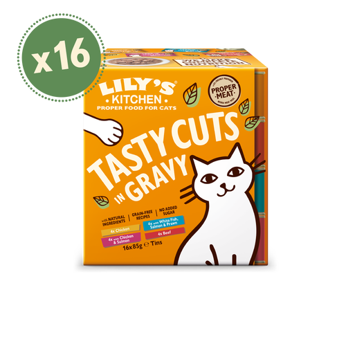 Tasty Cuts in Gravy 16 x 85g Multipack