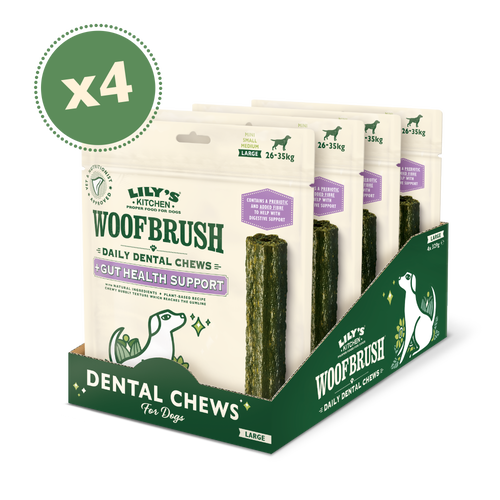 Large Woofbrush Gut Health Dental Chew (4 x multipacks)