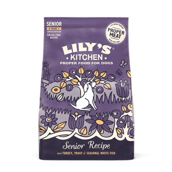Turkey Trout Dry Food for Senior Dogs Lily s Kitchen