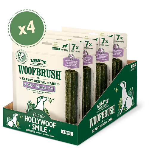 Large Woofbrush Gut Health Dental Chew (4 x multipacks)