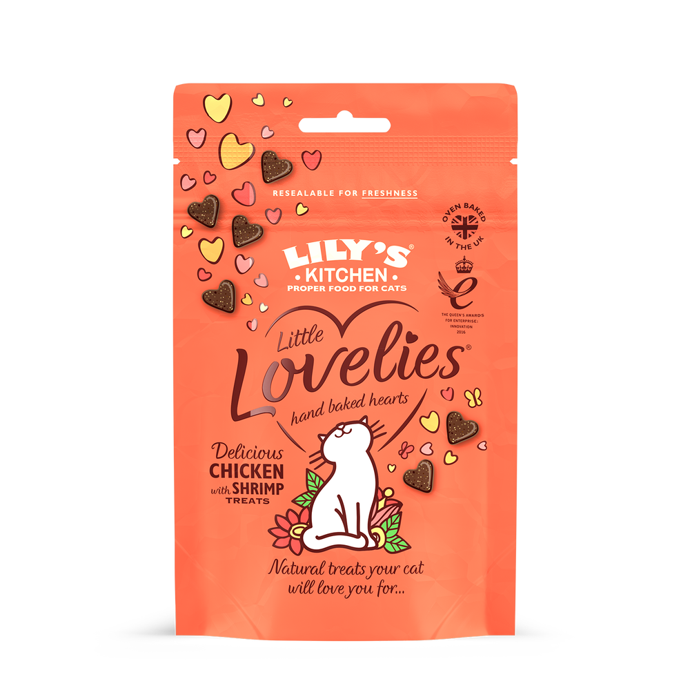 Delicious Chicken Shrimp Treats For Cats Lily S Kitchen