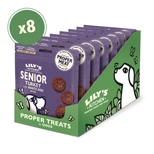 Senior Turkey and White Fish Bites (8 x 70g)