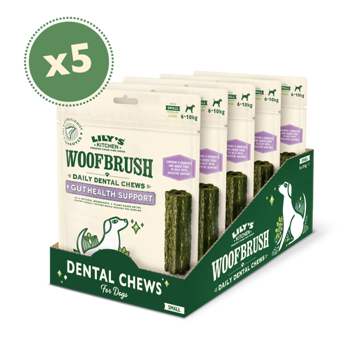 Small Woofbrush Gut Health Dental Chew (5 x multipacks)