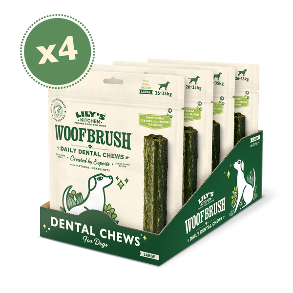 Large Woofbrush Dental Chew for Dogs multipack Lily s Kitchen