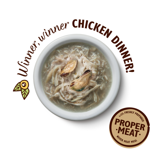 Chicken with a dash of Mussels Shredded Fillets (24 x 70g)