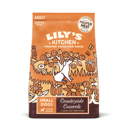 Chicken Duck Small Breed Dry Food for Dogs Lily s Kitchen